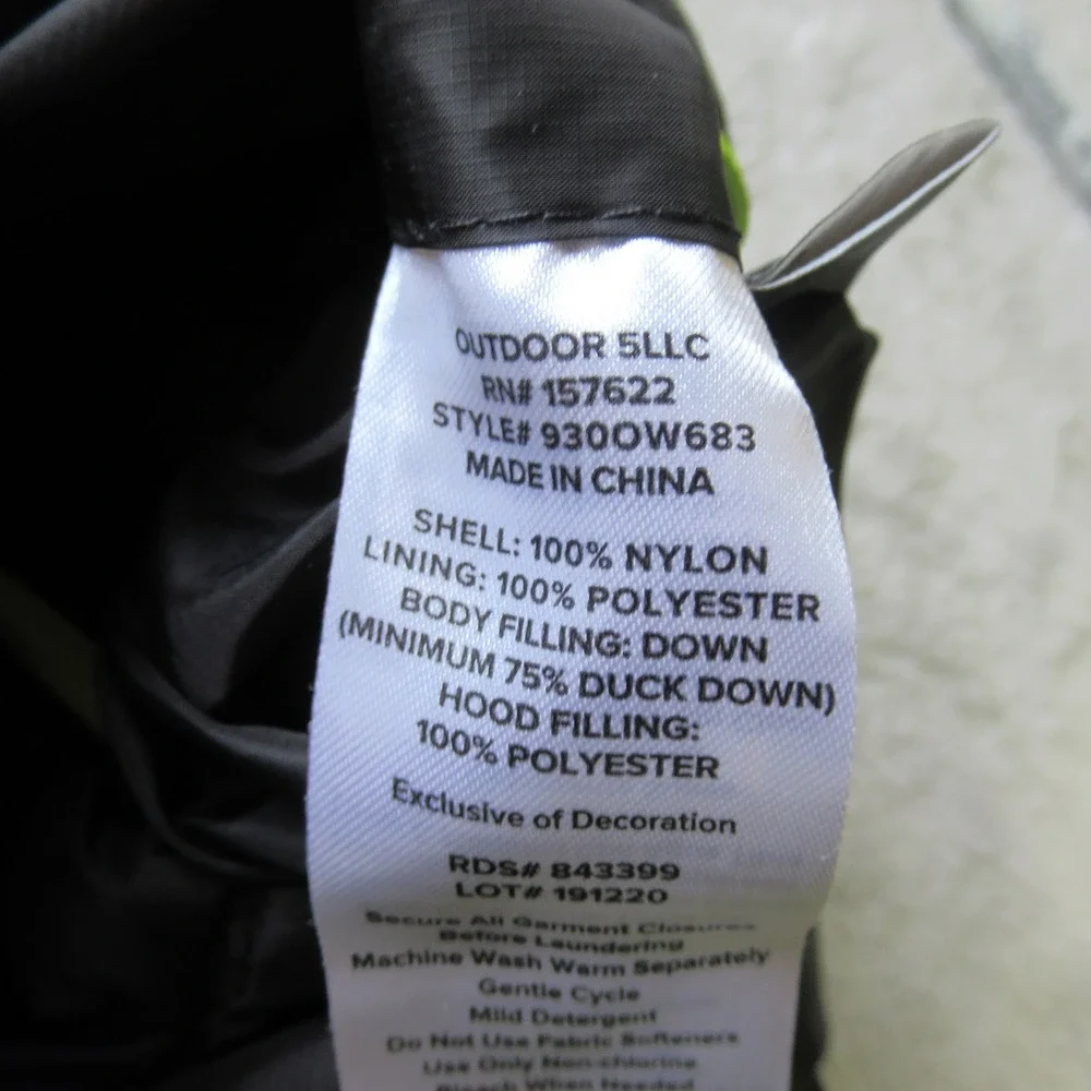 Eddie Bauer‎ Down Jacket Kids Medium Gray Black Reversible Puffer Cirruslite